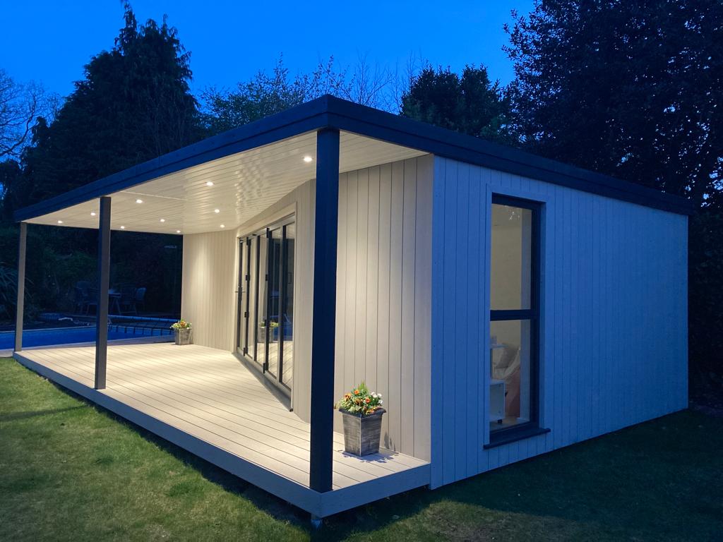 Premium bespoke pool side garden room in Woking, Surrey